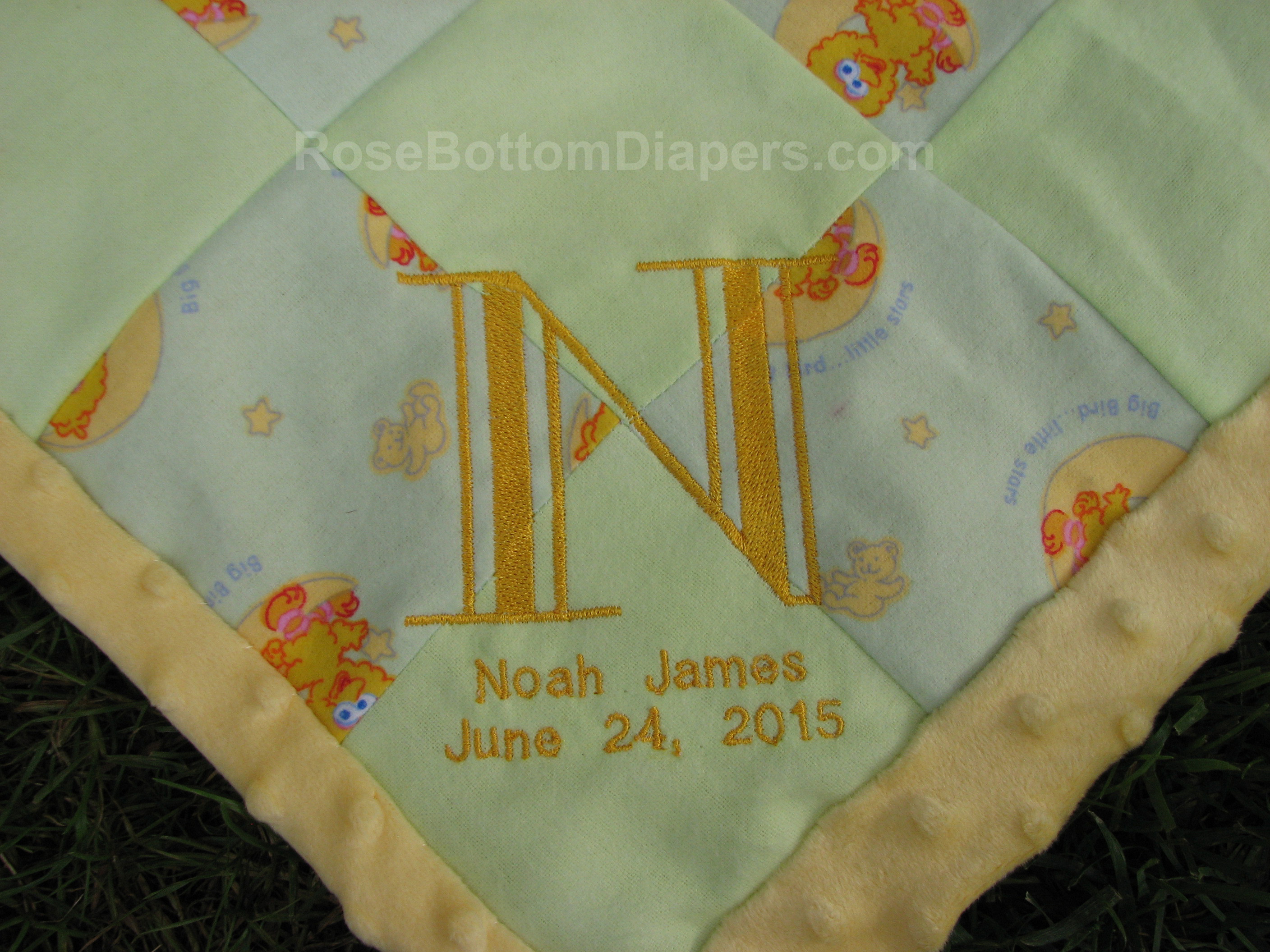 monogram quilt watermark